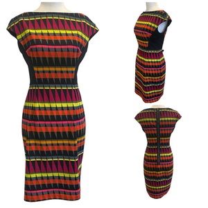 Signature London Style Print Sheath Dress 4